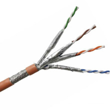 Cat7 SSTP экранированный многожильный медный Ethernet-кабель с данными 10g / 600MHz